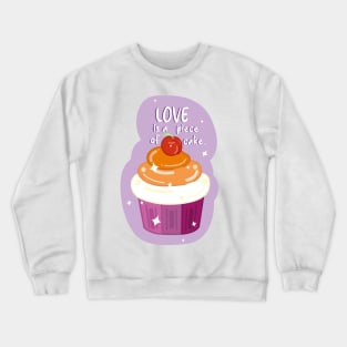 Love Cupcakes: Lesbian Crewneck Sweatshirt